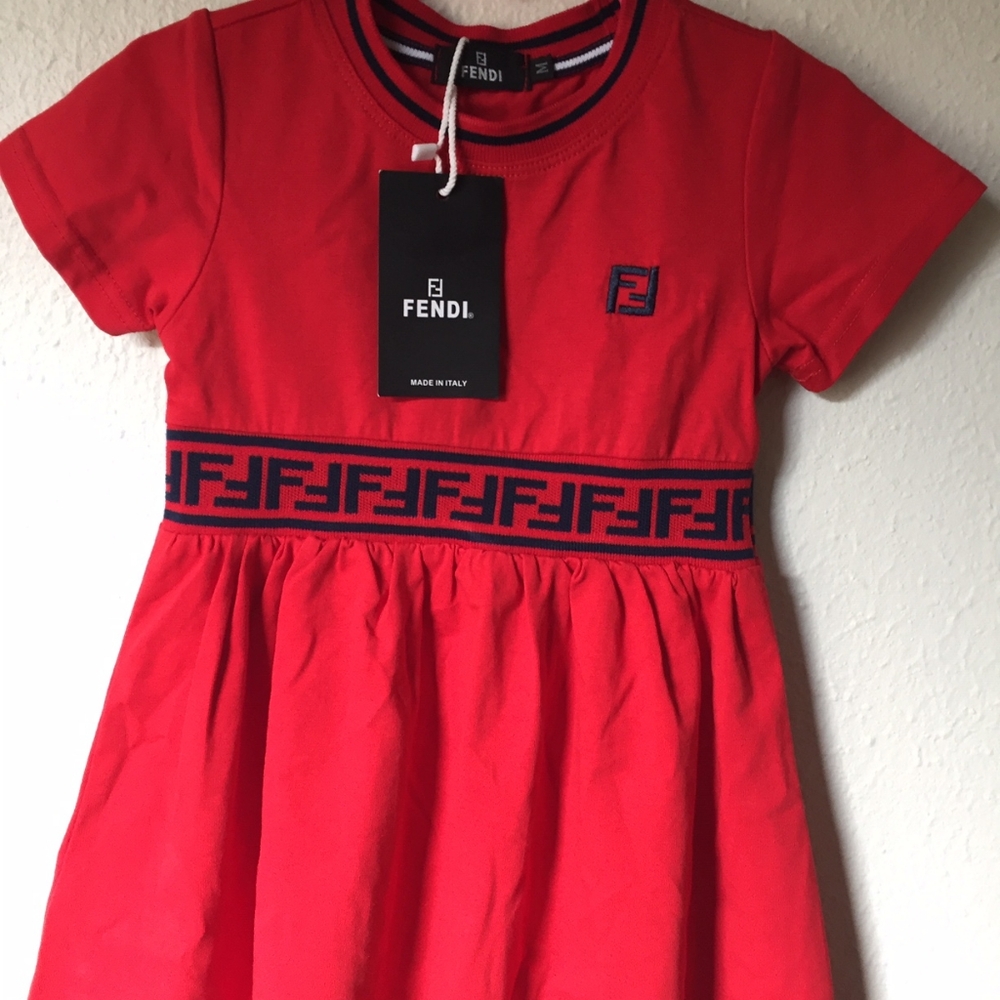 Toddlers Girl Dress Fendi